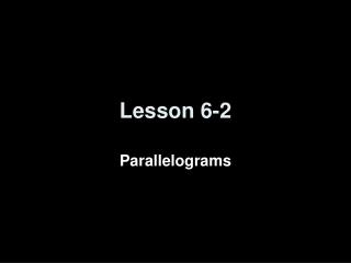 Lesson 6-2