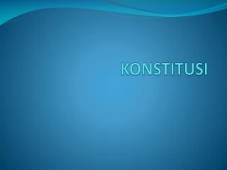 KONSTITUSI