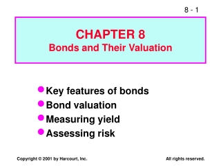 CHAPTER 8 Bonds and Their Valuation