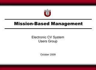 Mission-Based Management