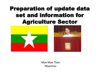Preparation of update data set and information for Agriculture Sector