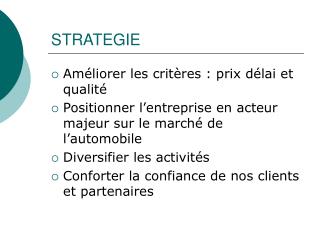 STRATEGIE