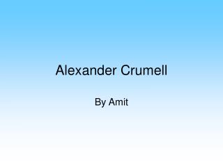 Alexander Crumell