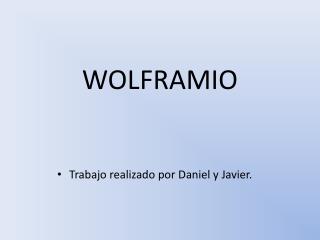 WOLFRAMIO