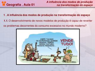 Geografia . Aula 01