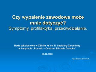 Czy wypalenie zawodowe może mnie dotyczyć? Symptomy, profilaktyka, przeciwdziałanie.