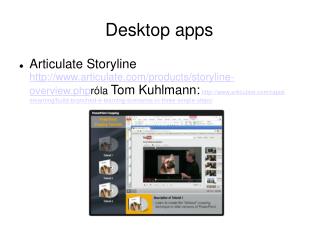 Desktop apps