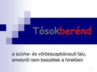 Tósok berénd