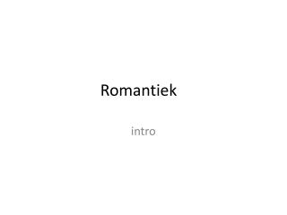 Romantiek