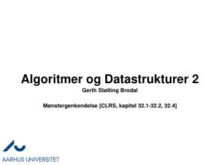 Algoritmer og Datastrukturer 2