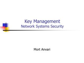 Key Management Network Systems Security