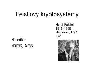 Feistlovy kryptos ystémy