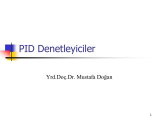 PID Denetleyiciler