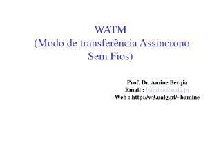 WATM (Modo de transferência Assincrono Sem Fios)