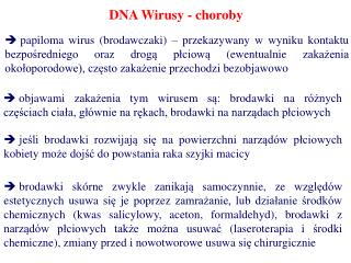 DNA Wirusy - choroby