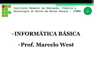 Instituto Federal de Educação, Ciência e Tecnologia do Norte de Minas Gerais - IFNMG