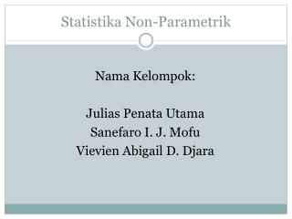 Statistika Non - Parametrik