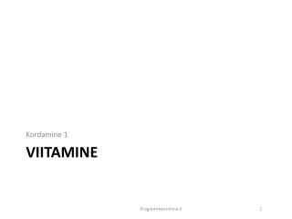 Viitamine