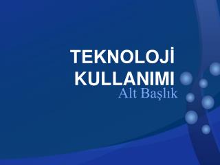 Alt Başlık