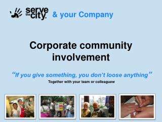 Corporate community involvement