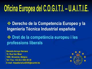 Derecho de la Competencia Europeo y la Ingeniería Técnica Industrial española
