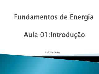 Fundamentos de Energia