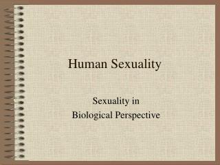 Human Sexuality