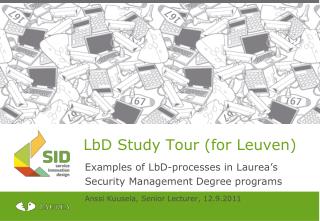 LbD Study Tour (for Leuven)