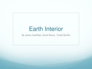 Earth Interior