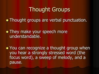 Thought Groups