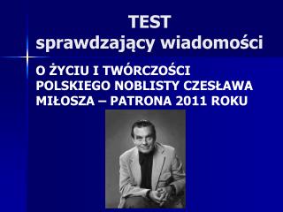 TEST sprawdzający wiadomości