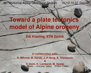 Toward a plate tectonics model of Alpine orogeny