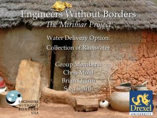 Engineers Without Borders The Mirimar Project