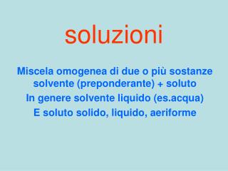 soluzioni