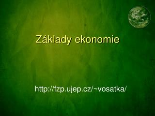 Základy ekonomie