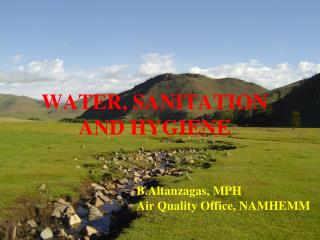 WATER, SANITATION AND HYGIENE
