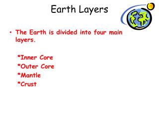 Earth Layers