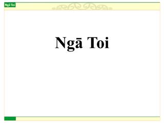 Ngā Toi