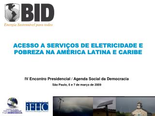 ACESSO A SERVIÇOS DE ELETRICIDADE E POBREZA NA AMÉRICA LATINA E CARIBE