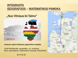 Integruota geografijos – matematikos pamoka