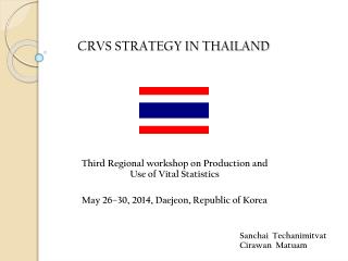 CRVS STRATEGY IN THAILAND