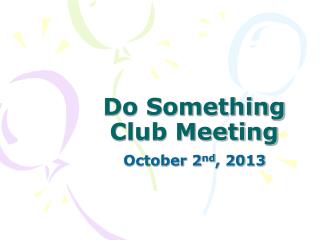 Do Something Club Meeting