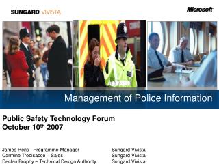 Management of Police Information