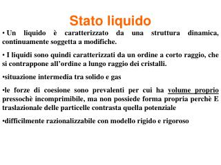 Stato liquido