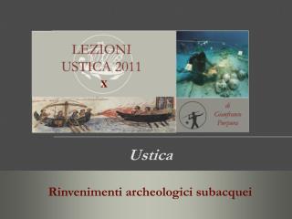 Ustica Rinvenimenti archeologici subacquei