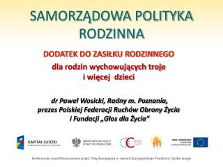 SAMORZĄDOWA POLITYKA RODZINNA