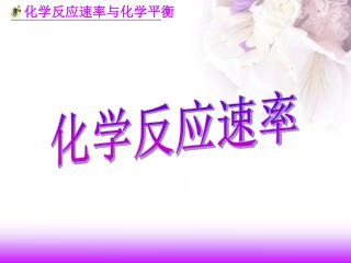 化学反应速率与化学平衡