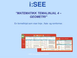 ”MATEMATIKK TEMALINJAL 4 – GEOMETRI”