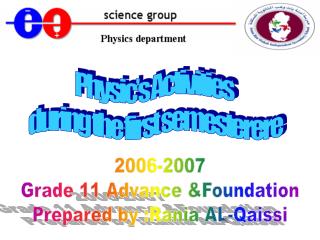 Physic’s Activities during the first semesterere