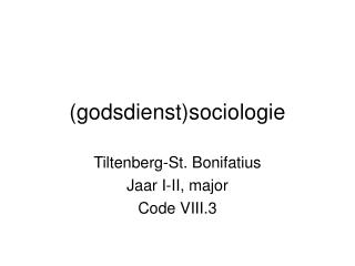 (godsdienst)sociologie